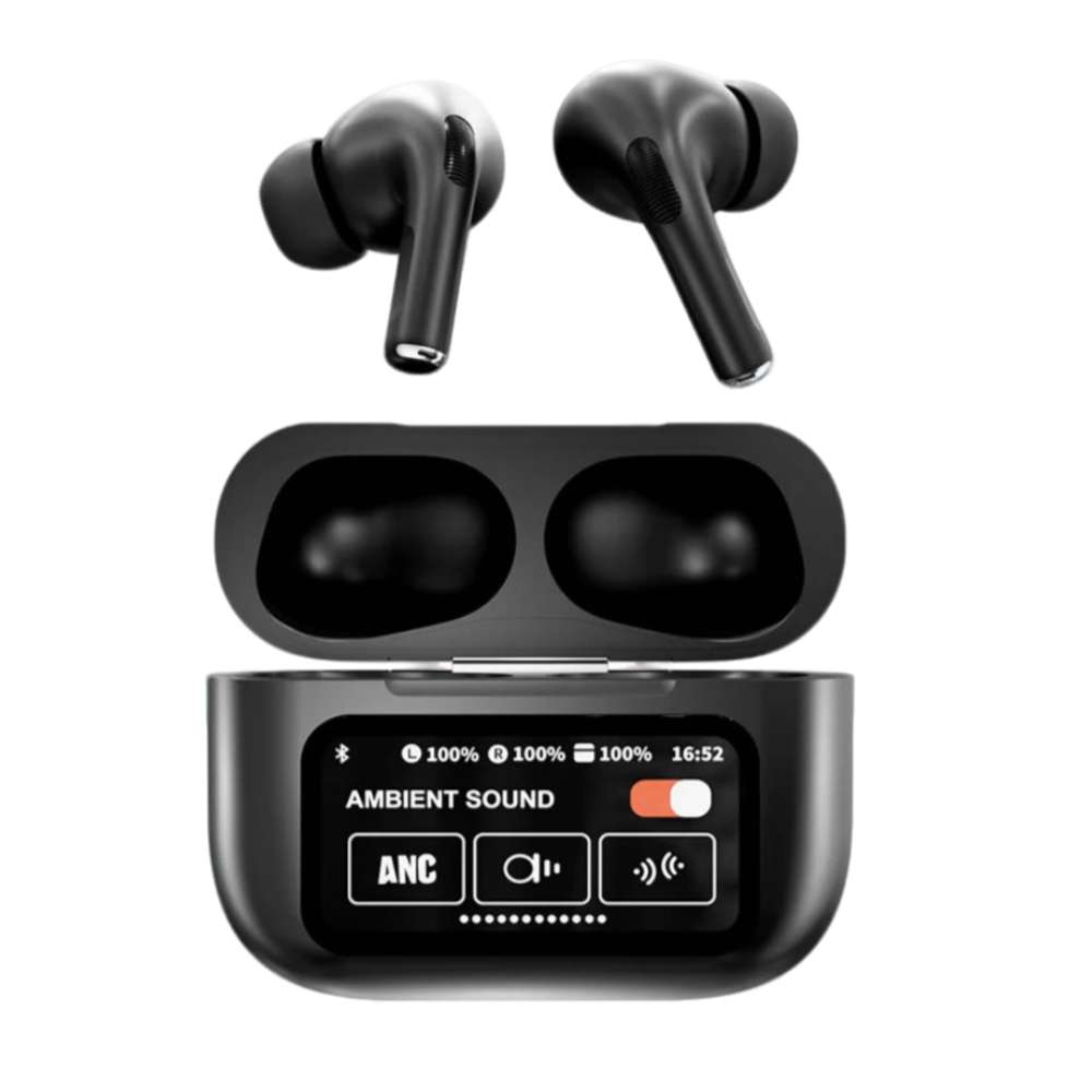 Audífonos Bluetooth Anc A9pro Cancelación Ruido Lcd Táctil