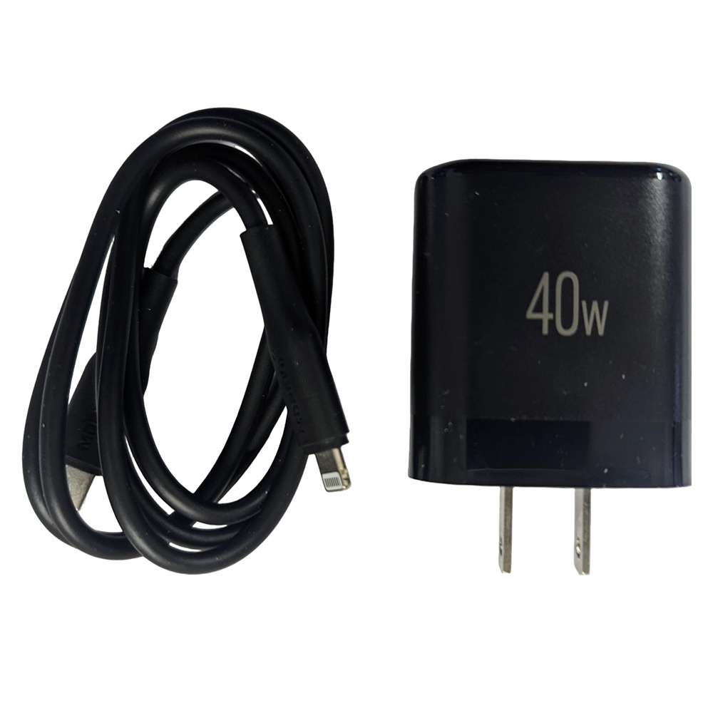 Cargador 40W Moreka AC111 2 puertos PD20W y QC 3.0 20W Cable C-IP 1M
