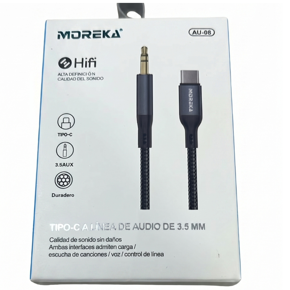 Convertidor USB C a auxiliar de 3,5 mm  AU-08