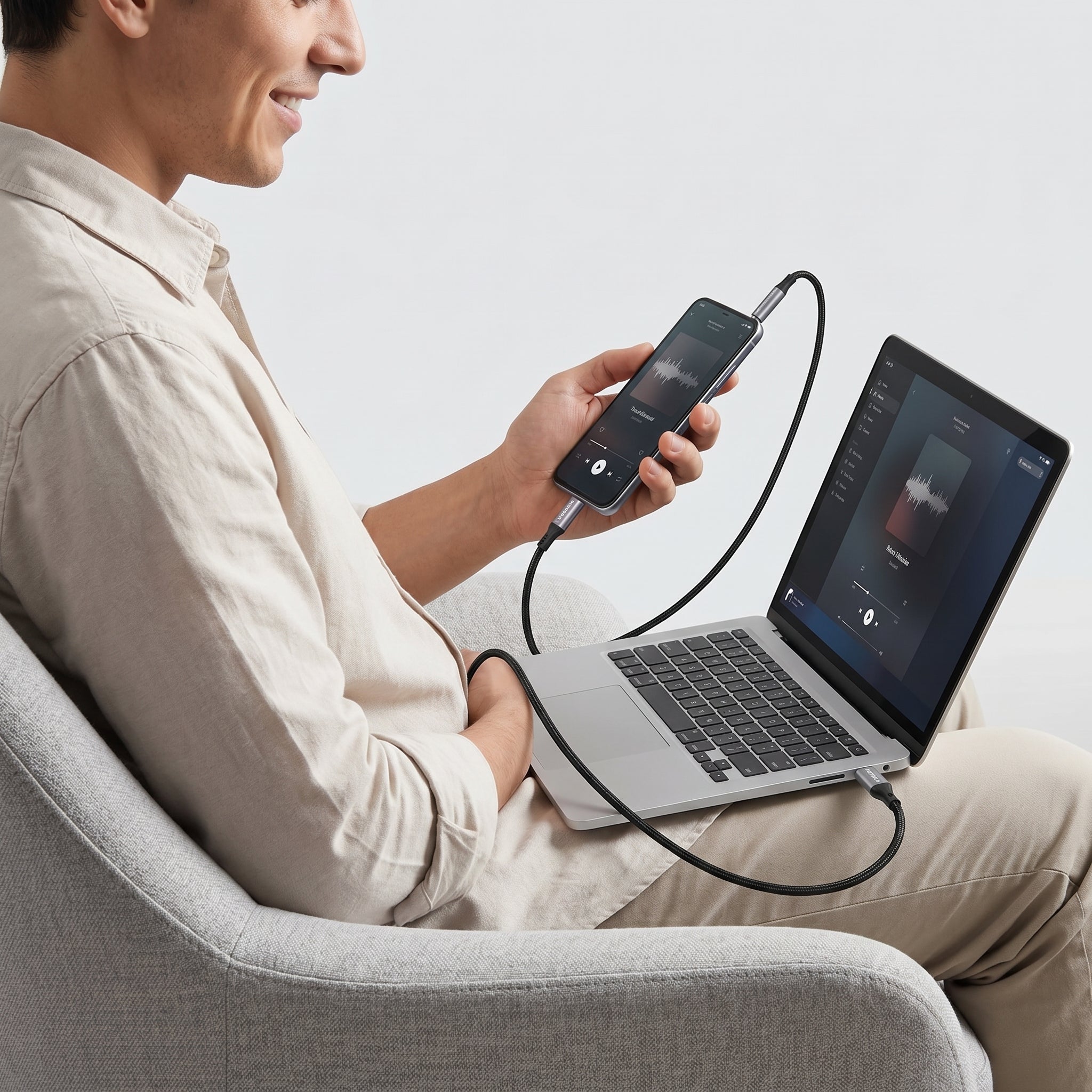 Convertidor USB C a auxiliar de 3,5 mm  AU-08