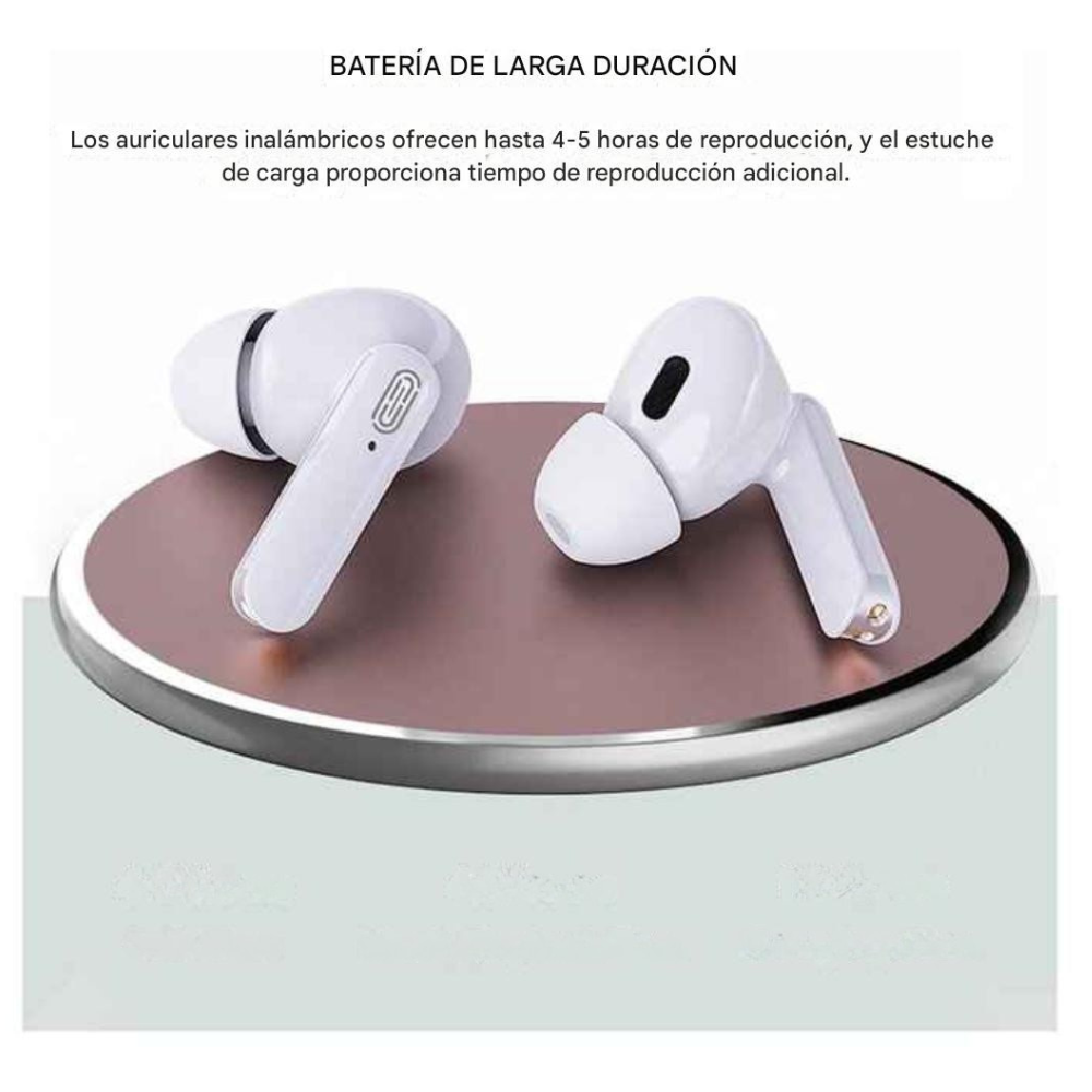 Audífonos Inalámbricos Moreka E603 con 25 Horas de Autonomía Control Táctil y Cancelación de Ruido