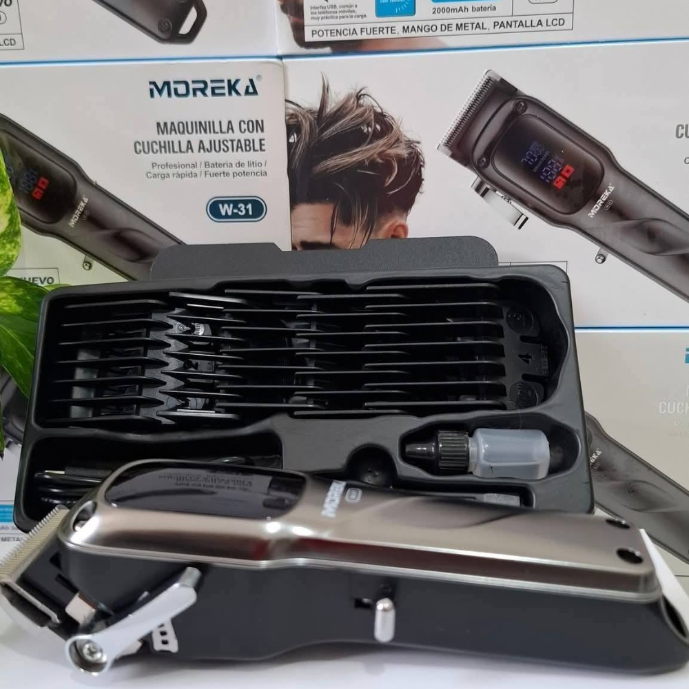 MAQUINILLA CON CUCHILLA AJUSTABLE Profesional B Carga - Moreka Modelo W-31