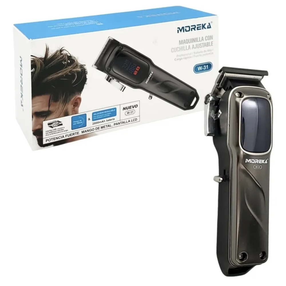 MAQUINILLA CON CUCHILLA AJUSTABLE Profesional B Carga - Moreka Modelo W-31