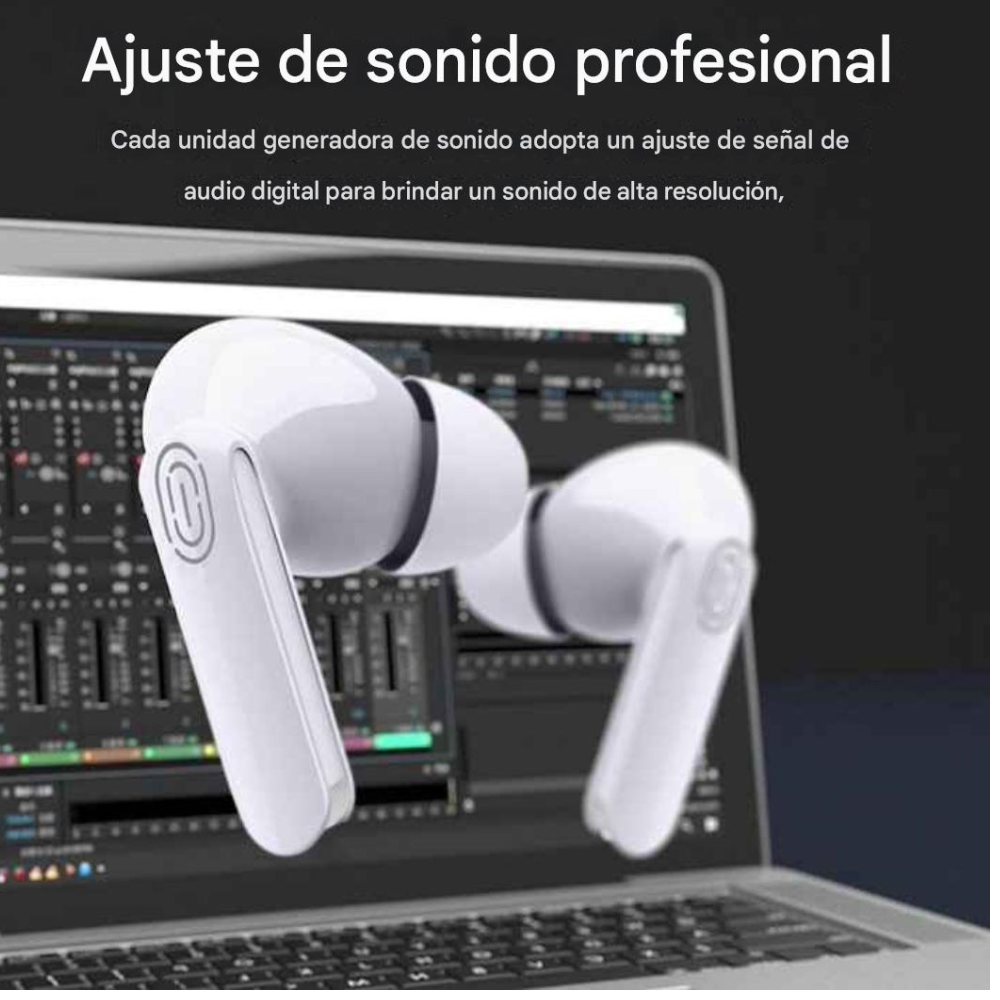 Audífonos Inalámbricos Moreka E603 con 25 Horas de Autonomía Control Táctil y Cancelación de Ruido