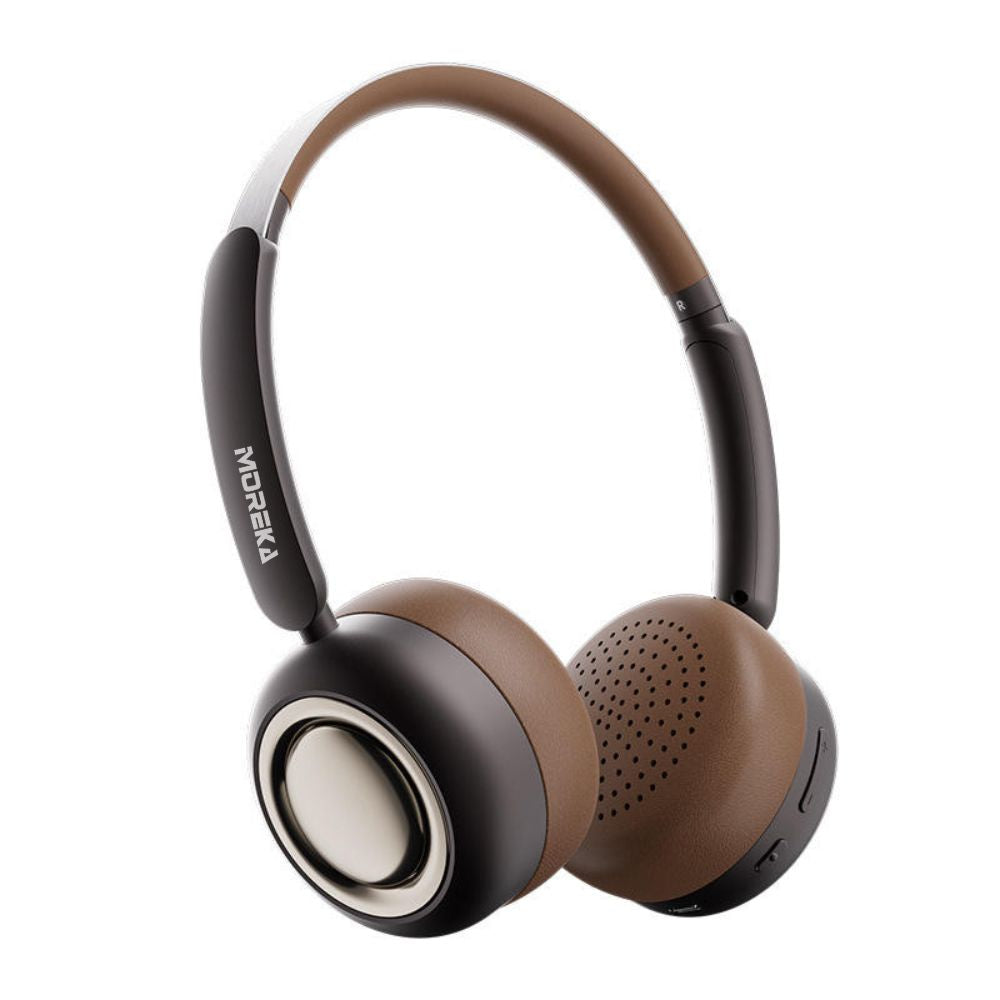 Audífonos Bluetooth V5.4 Moreka BL11 350mAh 40mm Cine panorámico 3D 30 hrs musica