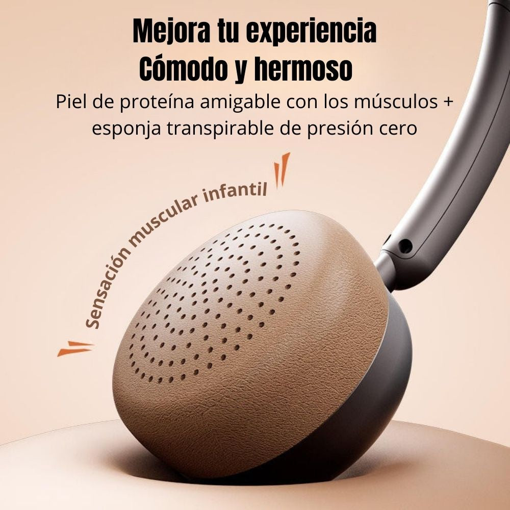 Audífonos Bluetooth V5.4 Moreka BL11 350mAh 40mm Cine panorámico 3D 30 hrs musica