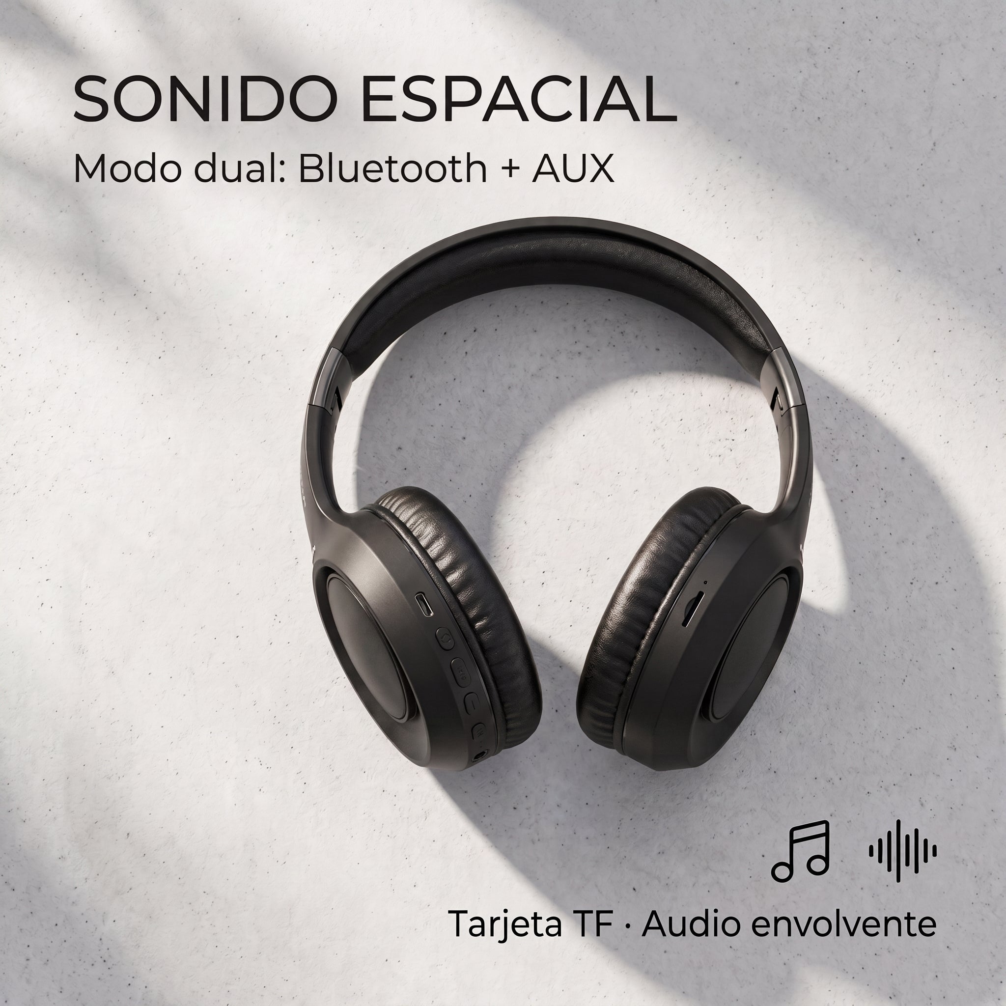 Audífonos Inalámbricos Moreka BL032: Bluetooth 5.4 Diadema