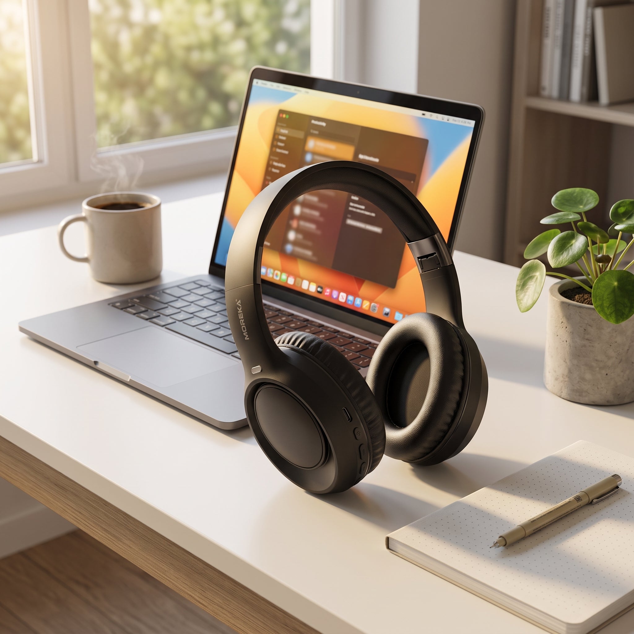 Audífonos Inalámbricos Moreka BL032: Bluetooth 5.4 Diadema