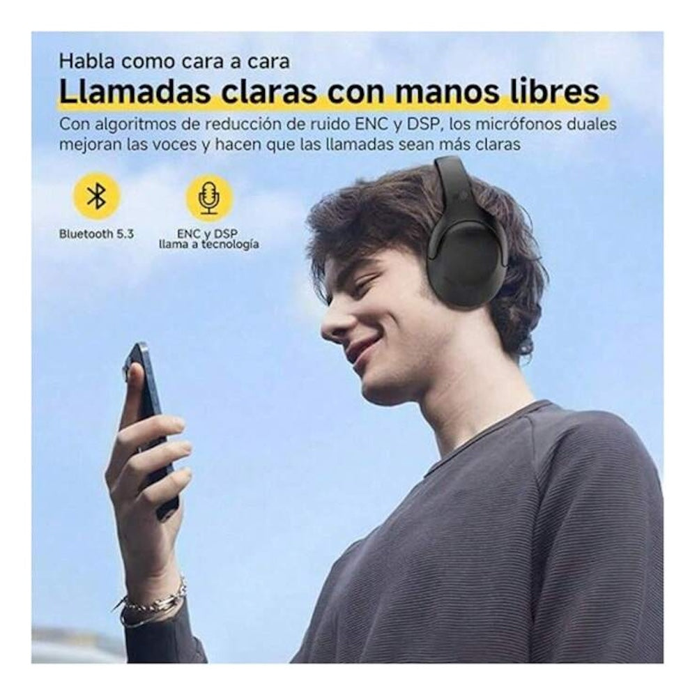 Audífonos Bluetooth Moreka BL018 200mAh 40mm Cancelación de Ruido 18 Hrs IP55