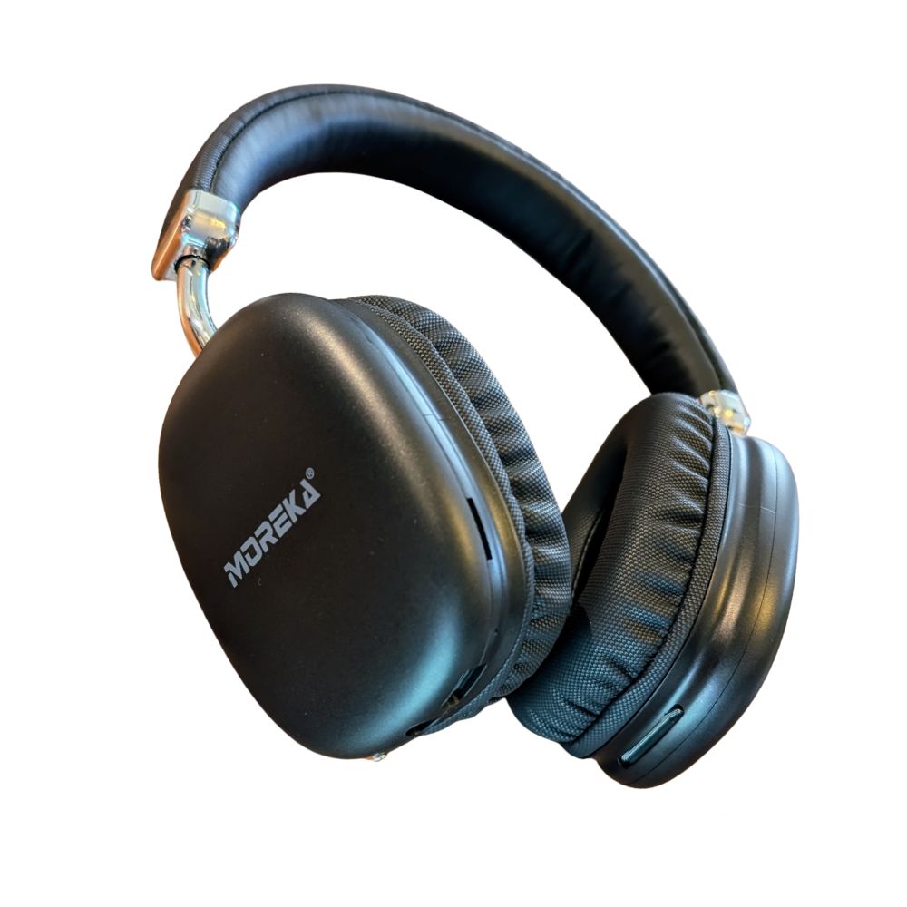 Audífonos Bluetooth V5.4+EDR Moreka BL023A 200mAh 40mm Cancelación de Ruido 65 hrs musica