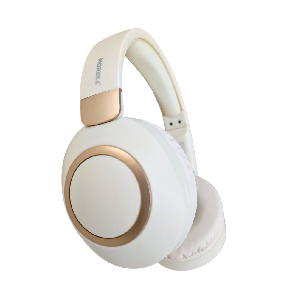 Audífonos Bluetooth 5.4 Moreka BL024 12 horas de musica AUX 3.5mm cancelación de Ruido