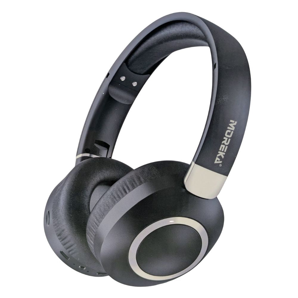 Audífonos Bluetooth 5.4 Moreka BL024 12 horas de musica AUX 3.5mm cancelación de Ruido