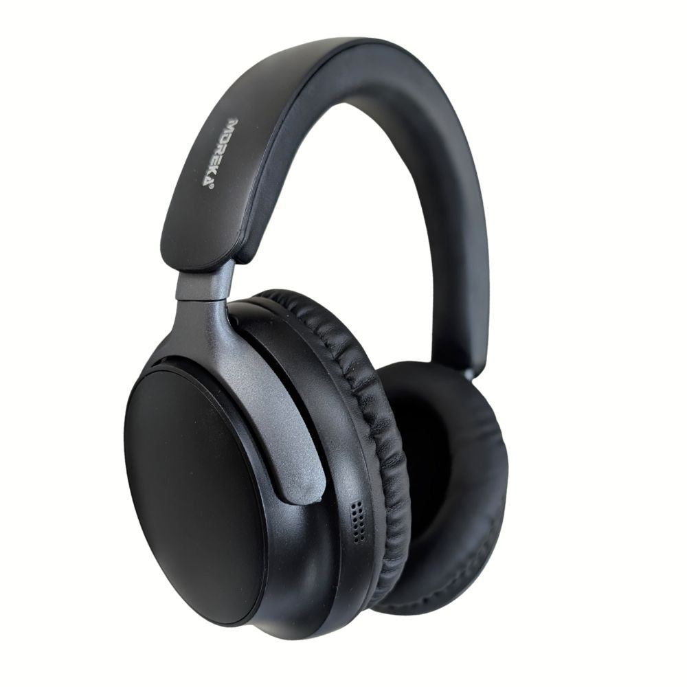 Audífonos Bluetooth V5.4 Moreka BL025 200mAh 40mm Cancelación de Ruido 12 hrs musica