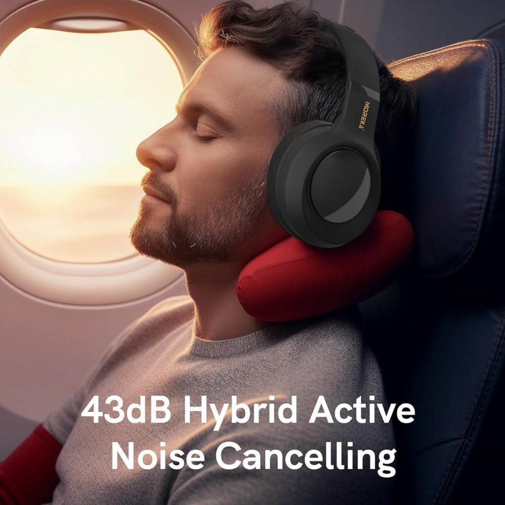 Audífonos Bluetooth V5.4 Moreka BL026 200mAh 40mm Cancelación de Ruido 12 hrs musica