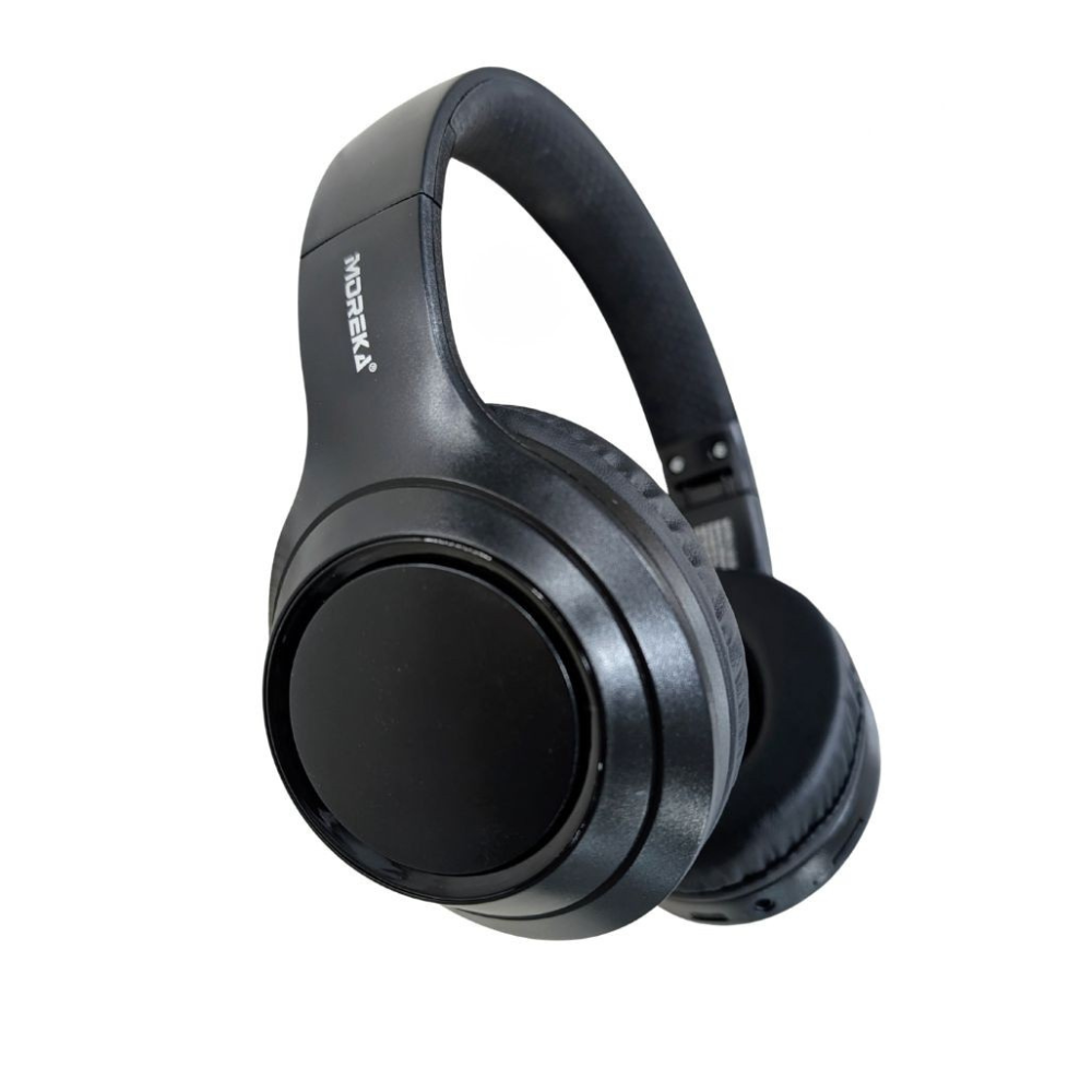 Audífonos Bluetooth V5.4 Moreka BL026 200mAh 40mm Cancelación de Ruido 12 hrs musica