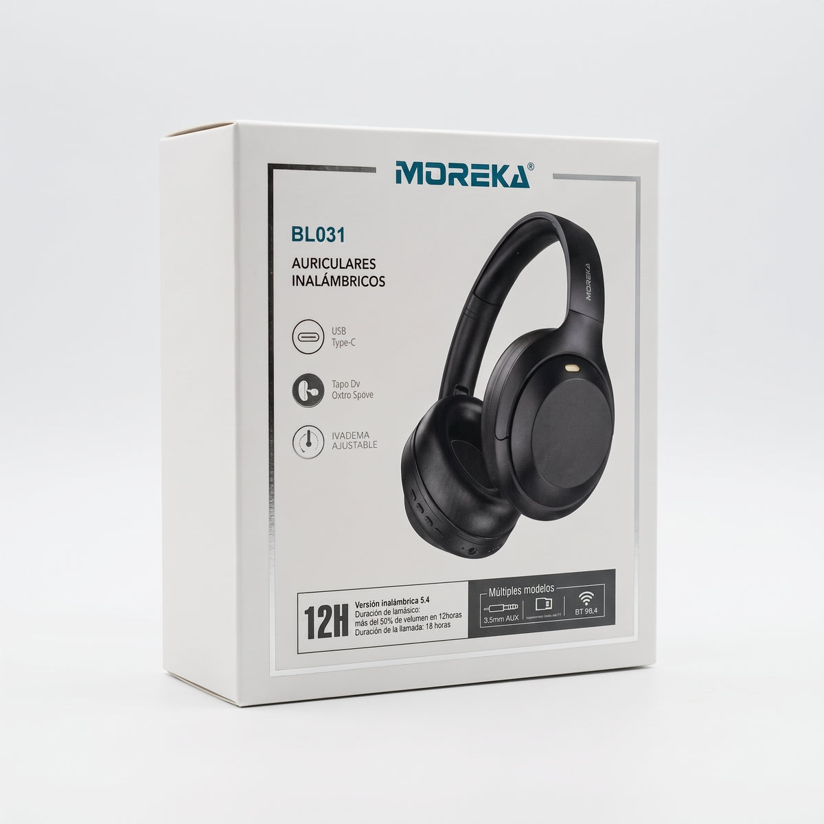 Auriculares Inalámbricos Moreka BL031 Bluetooth 5.4 y AUX