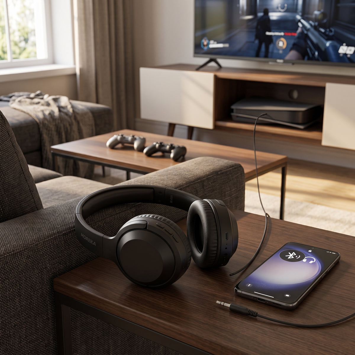 Auriculares Inalámbricos Moreka BL031 Bluetooth 5.4 y AUX