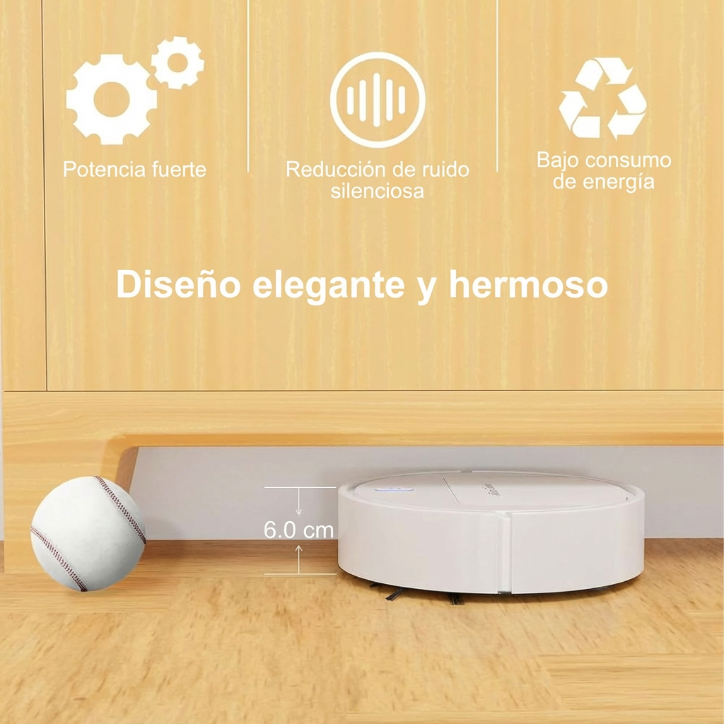 Robot Aspirador Blanco Bugu 1528A