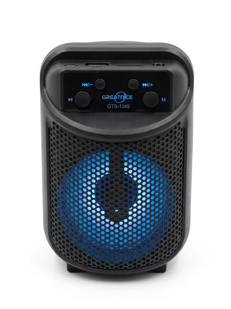 Bocina Bluetooth Recargable Greatnice GTS-1349 Inalámbrica USB RADIO FM 5W
