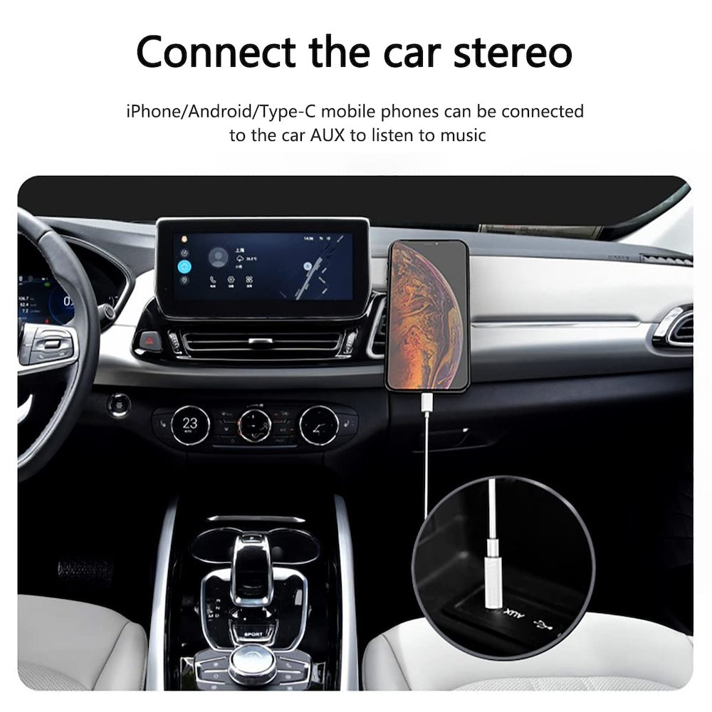 Convertidor tipo C a 3.5mm Auxiliar Audio AU-10 1M