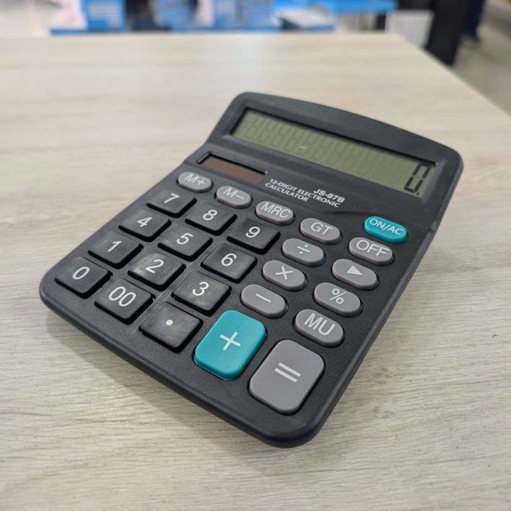 Calculadora electrónica Solar con 12 dígitos, pantalla grande JS-97B