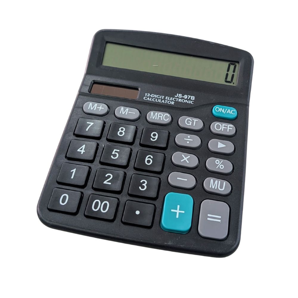 Calculadora electrónica Solar con 12 dígitos, pantalla grande JS-97B