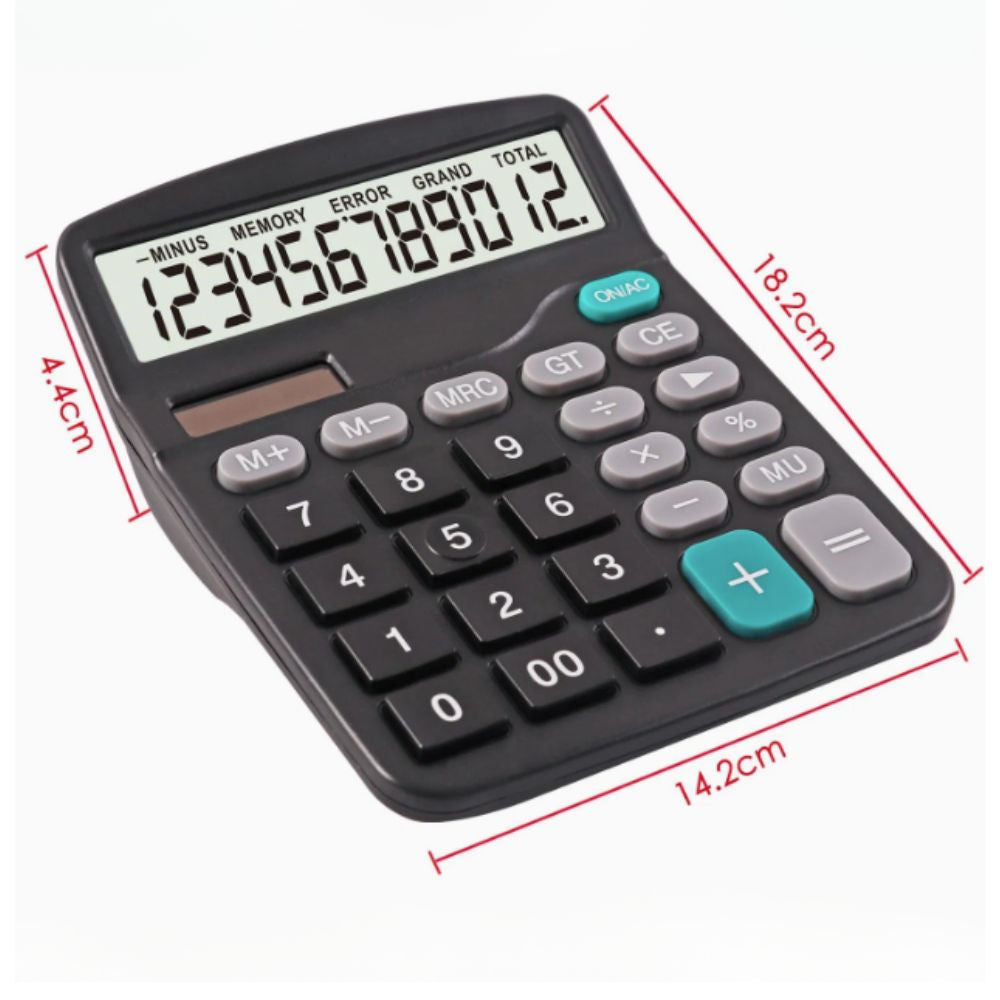 Calculadora electrónica Solar con 12 dígitos, pantalla grande JS-97B