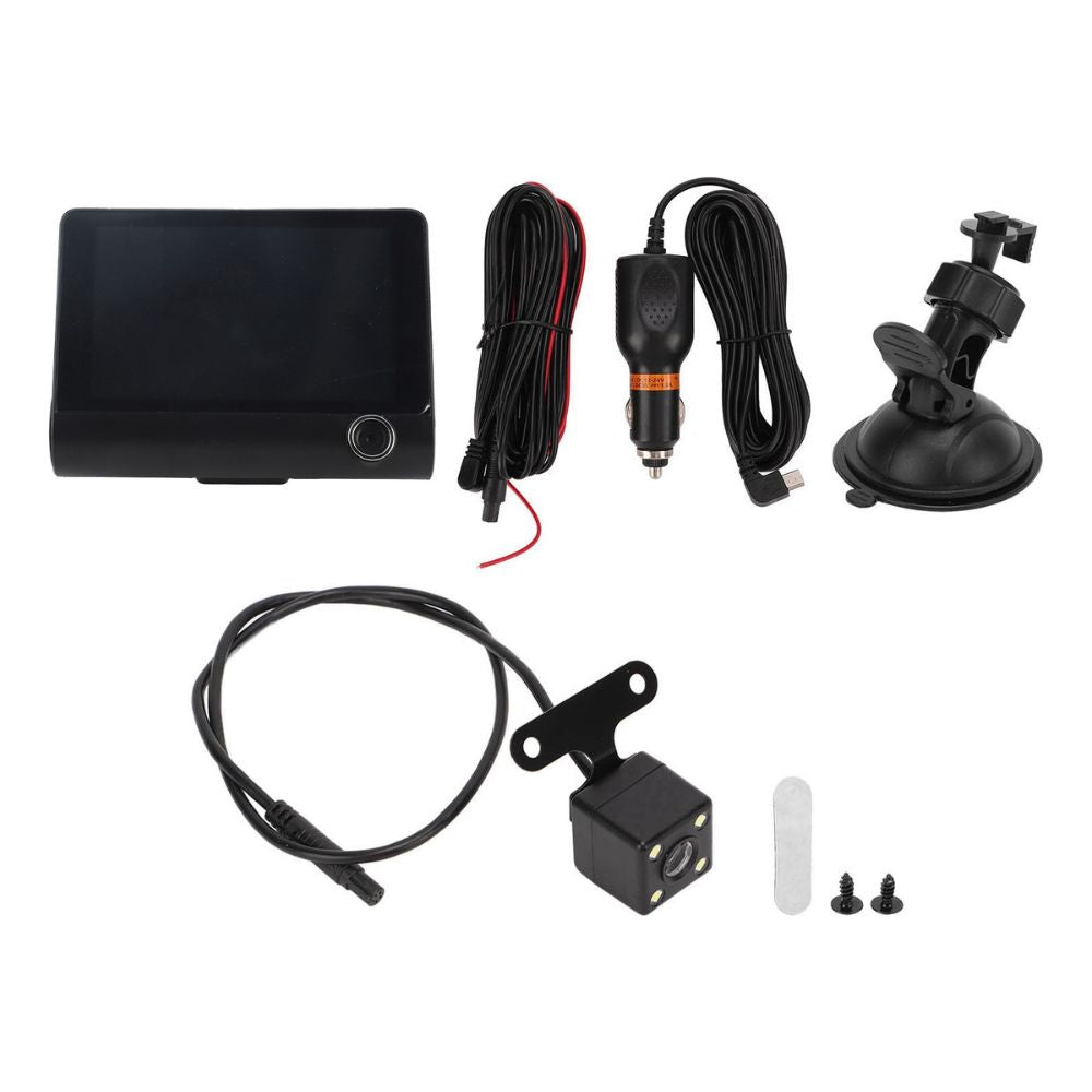 Cámara Para Auto Carro DVR 3 en 1 Frontal  Interior Trasera HDR Visión nocturna 24/7 JLY-504