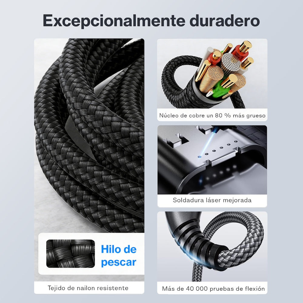 Cable Moreka Tipo C a USB CB-55 65W carga rápida 1.2M