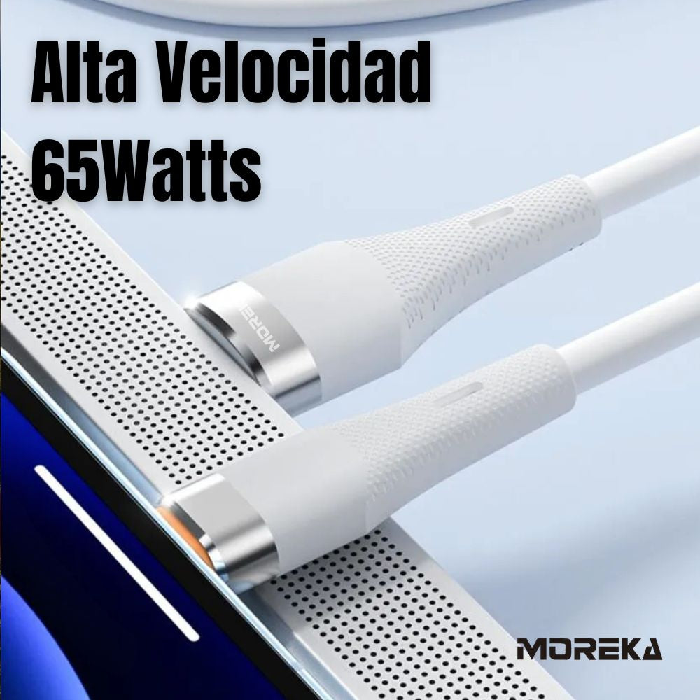 Cable Moreka Tipo C a USB CB-55 65W carga rápida 1.2M