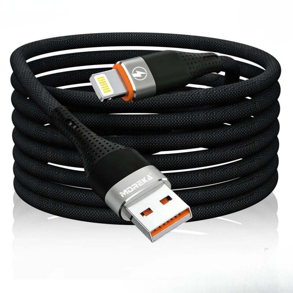 Cable Moreka IP USB 2.4A carga rápida 1.2M CB-056