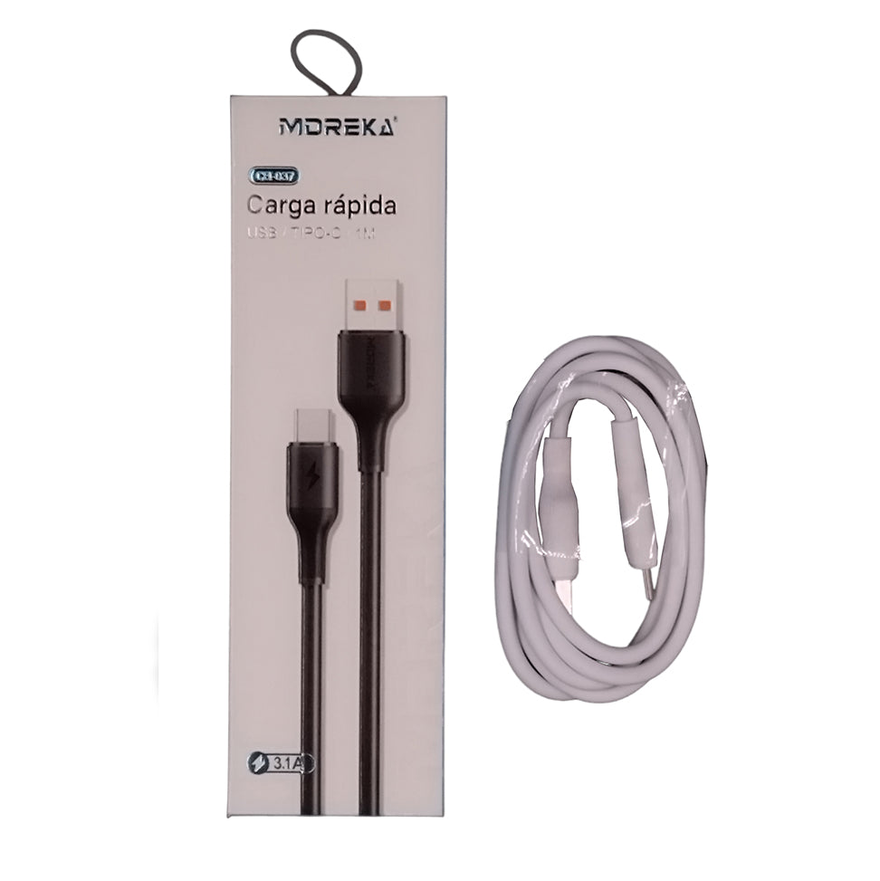 Cable Tipo C CB-037 3.1 A y Datos de 1 M