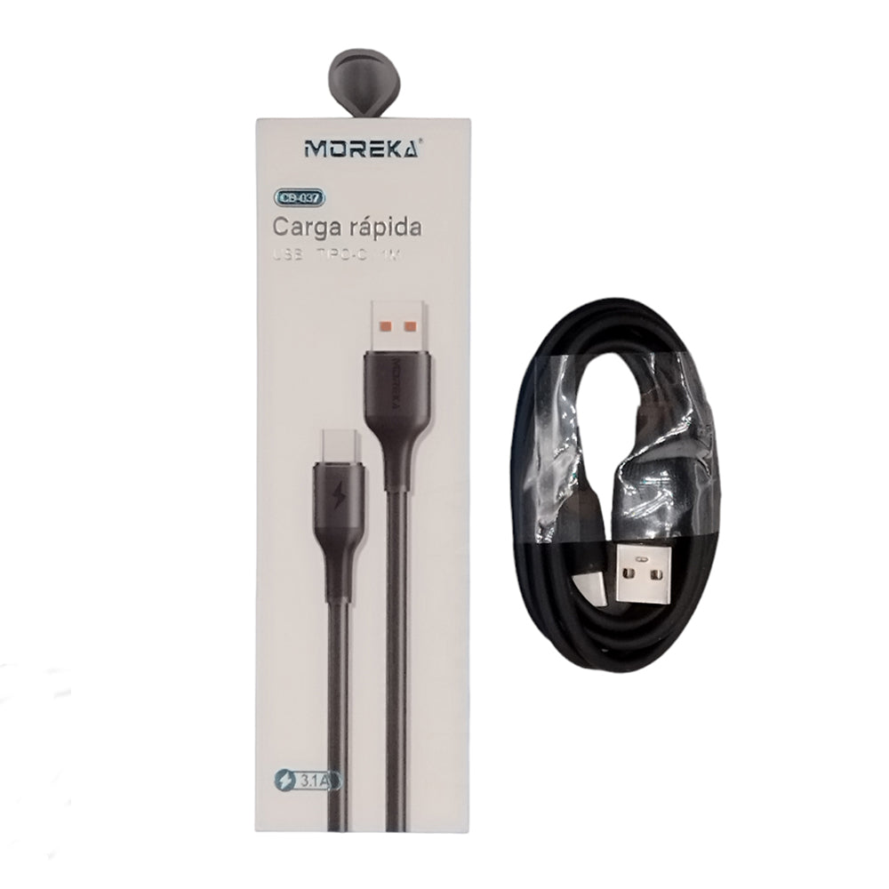 Paquete de 30 Cable Tipo C CB-037 3.1 A y Datos de 1 M