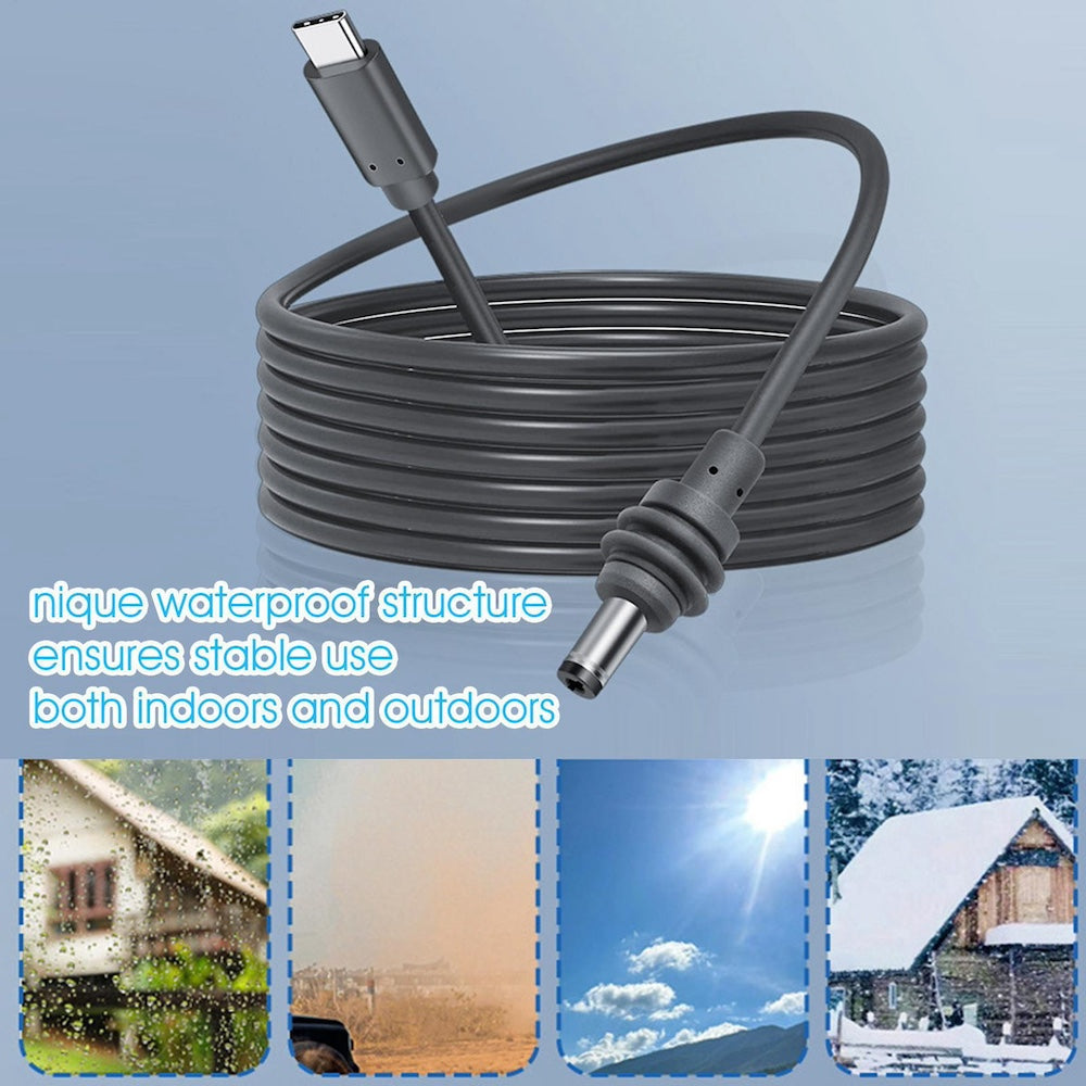 Cable USB C a DC IP68 IP68 para Antena Starlink mini Moreka CB052