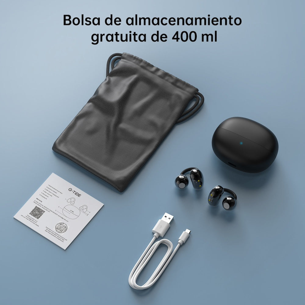 Audífonos CLIP 1 Cancelación Ruido  Audífonos 30mAh / Estuche 300mAh IPX4 G-TIDE