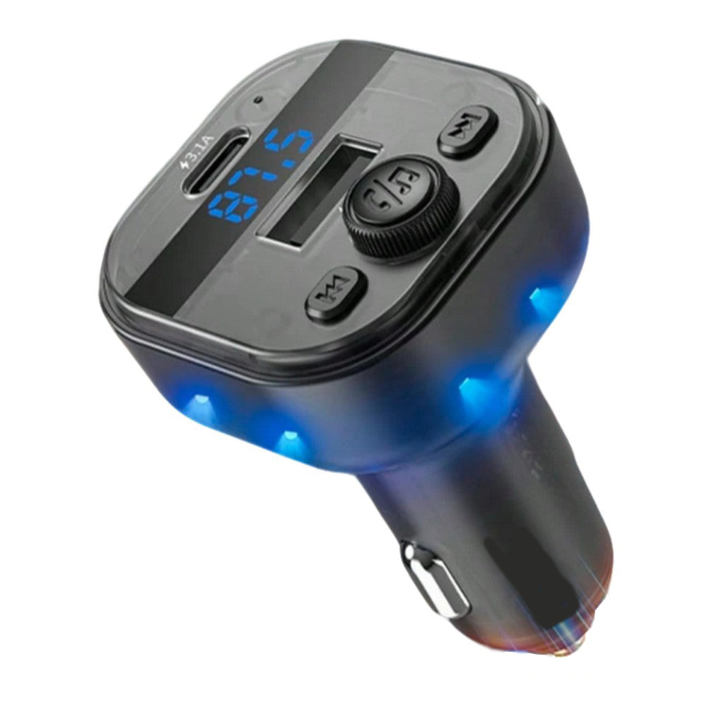 Plug in Trasmisor FM Bluetooth De Carro Moreka CP0074 Plug In 3.1A USB