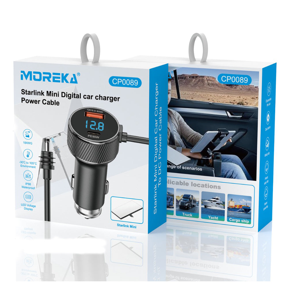 Cargador de Coche Starlink Mini De Carga Rápida CP0089 Moreka