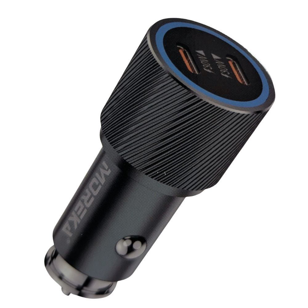 Turbo Cargador De Carro 60W PD30W PD30W Plug In puertos C-C Moreka CP0090