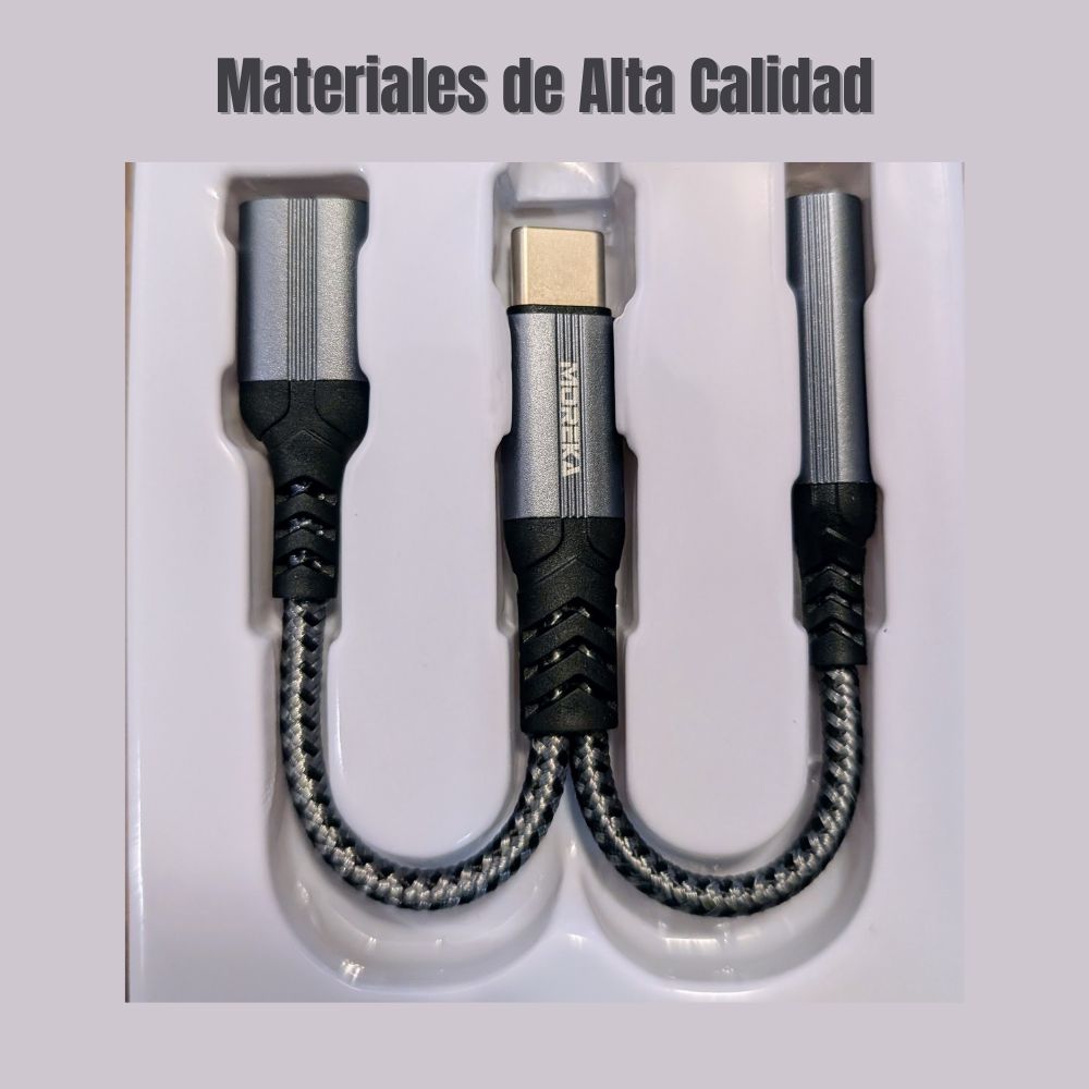 Convertidor Extensor USB-C con división para carga y audio  AU-09
