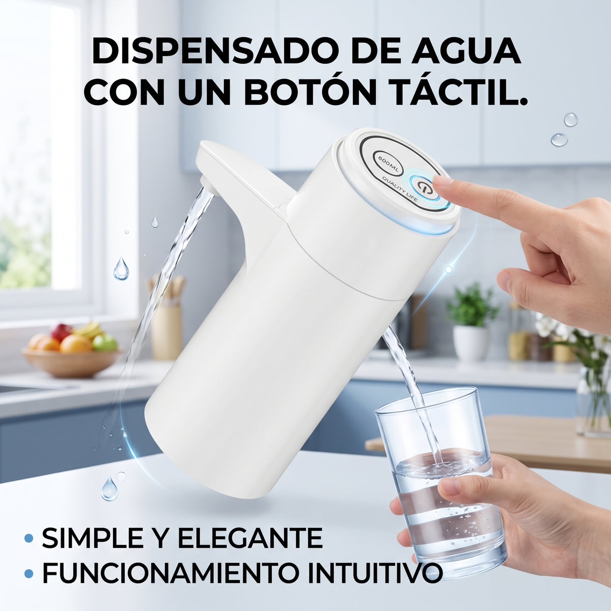Bomba de Agua Eléctrica Inteligente Táctil CSQ02 YISEN