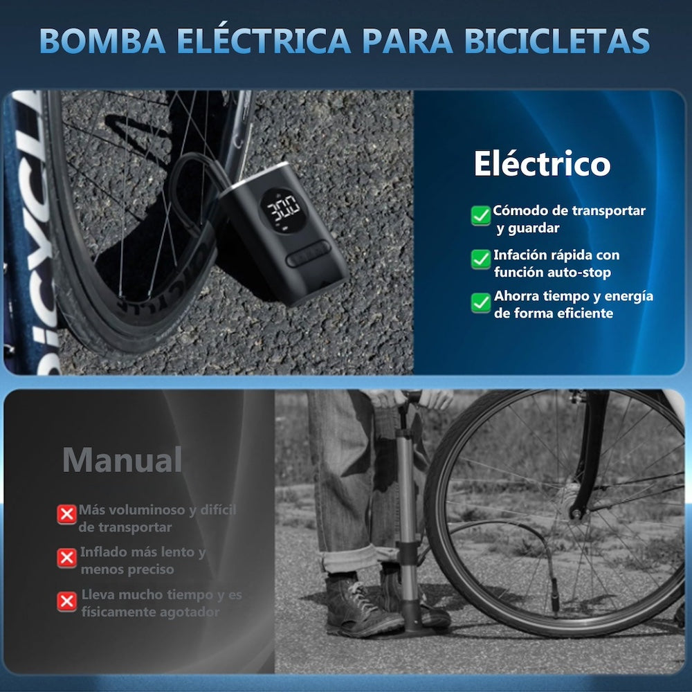Bomba De Aire Eléctrica Portátil Digital 70W linterna Modelo CZK-3668