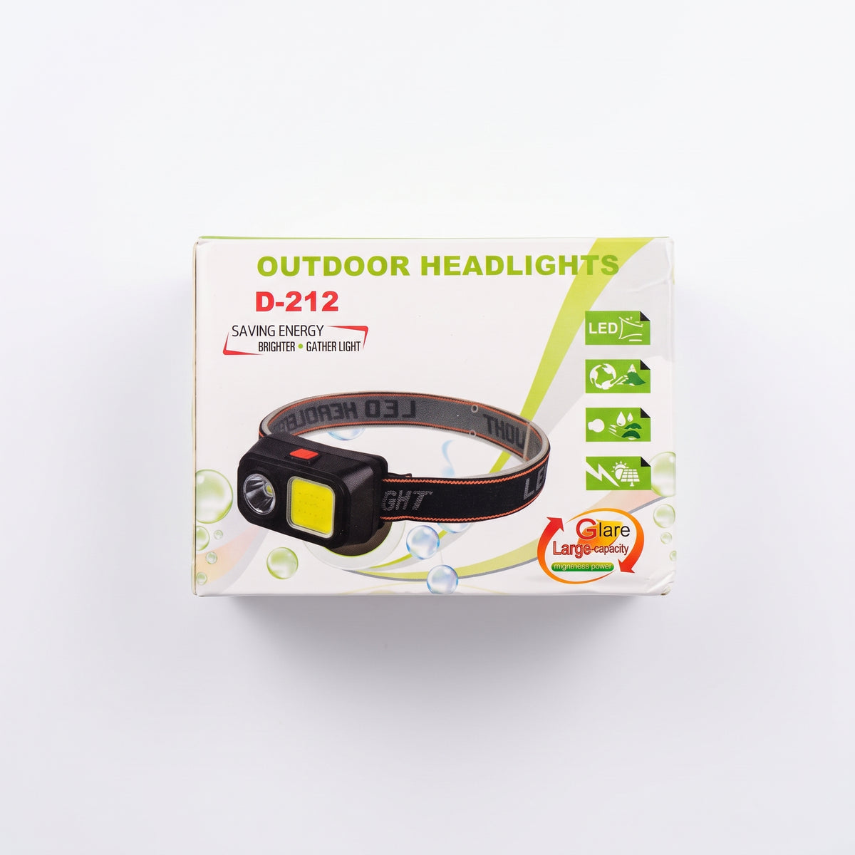 Lámpara de Cabeza LED Moreka D-212 con Doble Iluminación y Banda Manos Libres
