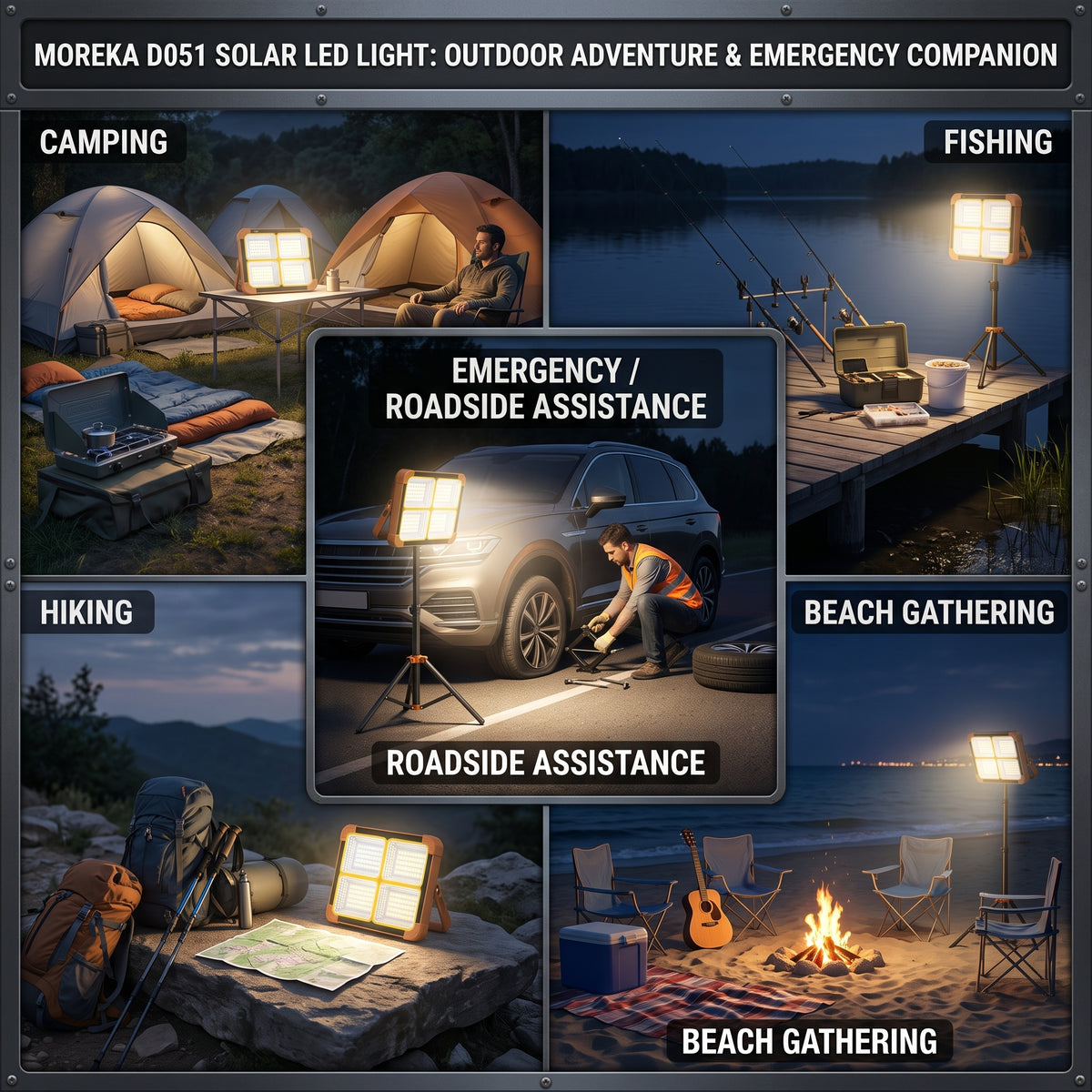 Luz LED Solar Moreka D051 Protección IP66