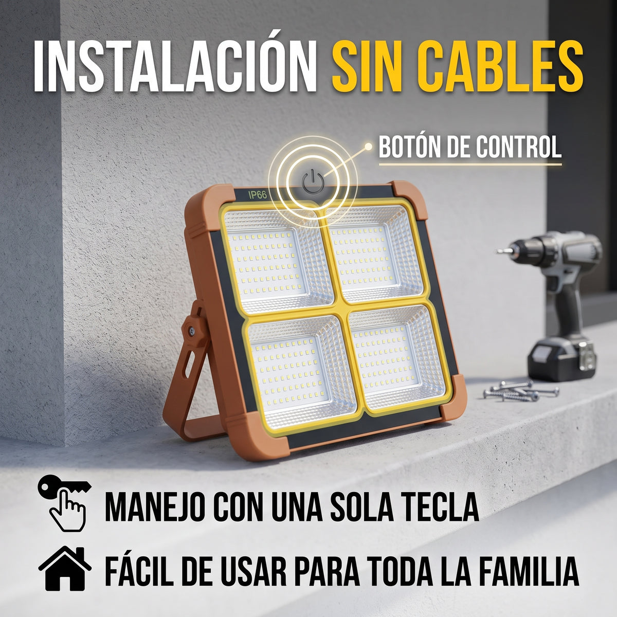 Luz LED Solar Moreka D051 Protección IP66