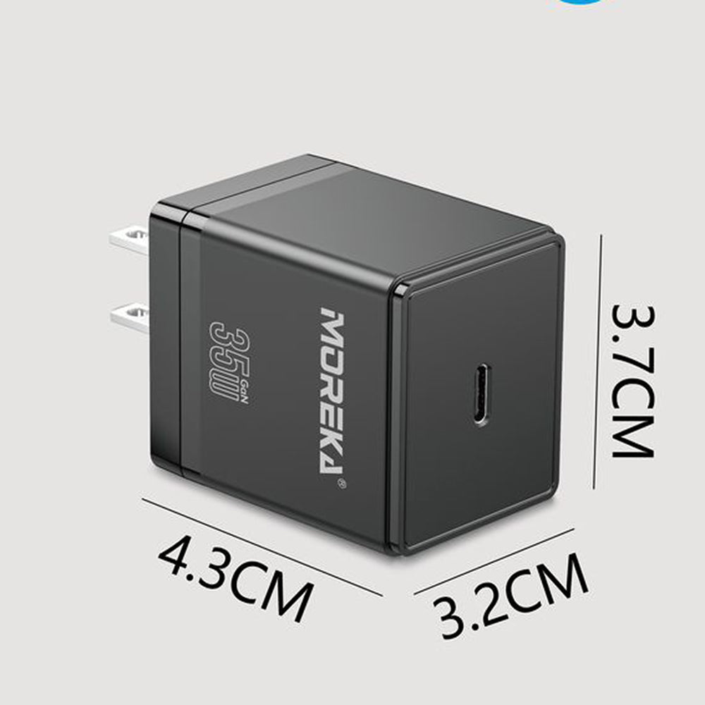 Turbo Cargador GaN 35W puerto C Moreka DHJ-35