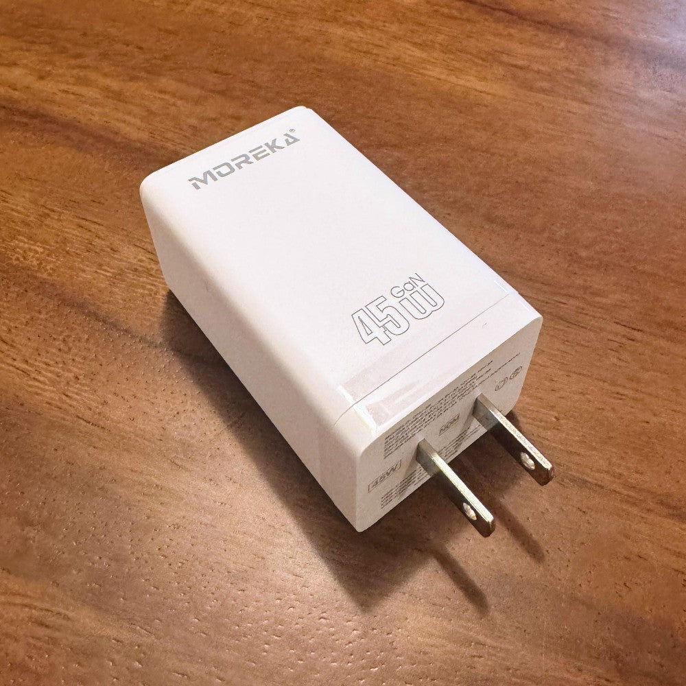 Turbo Cargador 45W 3 puertos C1 45W C2 45W USB A 30W GAN ideal para Notebook DHJ-36