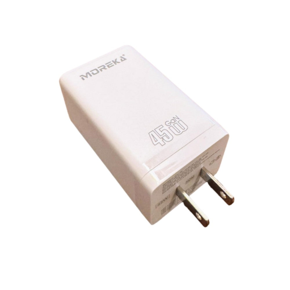 Turbo Cargador 45W 3 puertos C1 45W C2 45W USB A 30W GAN ideal para Notebook DHJ-36