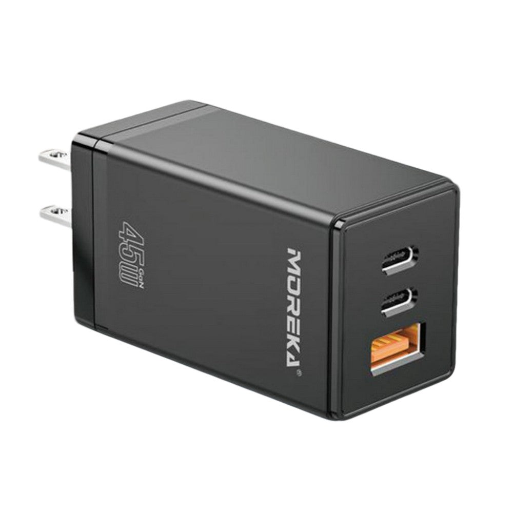 Turbo Cargador 45W 3 puertos C1 45W C2 45W USB A 30W GAN ideal para Notebook DHJ-36