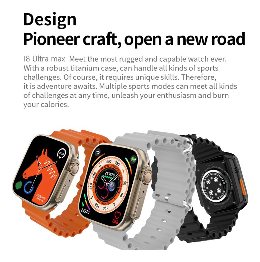 Smart Watch i8 Ultra Serie 8 doble correa y audifonos Bluetooth