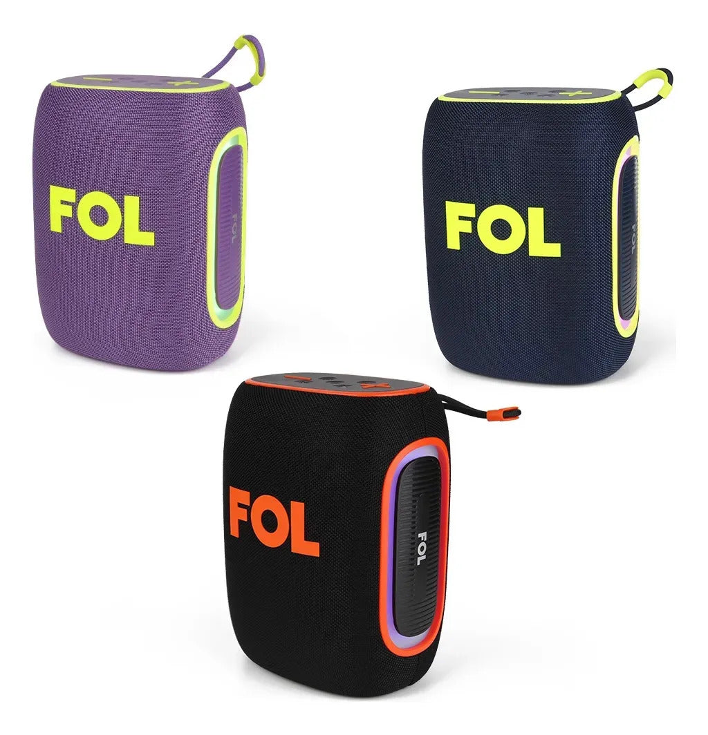 Bocina Portátil Bluetooth FOL FS-D30 PRO 40W  Woofer 4' + Tweeter 2' 5hrs bateria